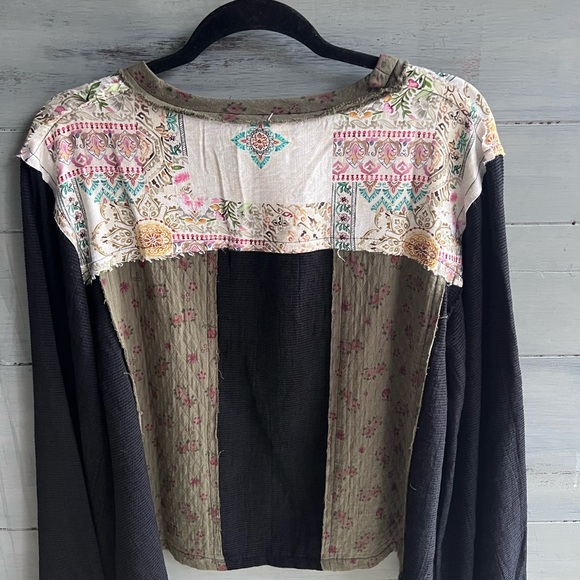 POL Multicolor Patchwork Top - Picture 2 of 6